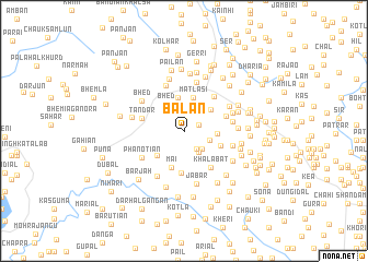 map of Balan