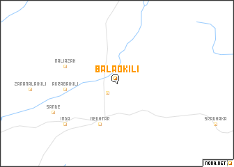 map of Balāo Kili