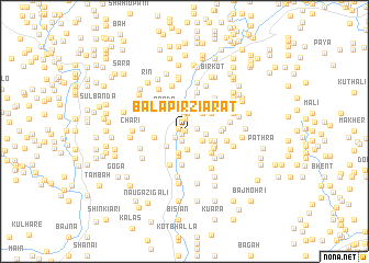 map of Bāla Pīr Ziārat