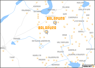 map of Bālāpura