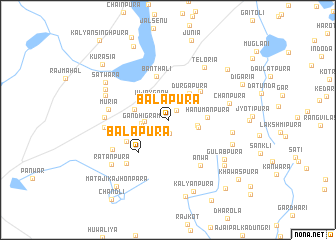 map of Bālāpura