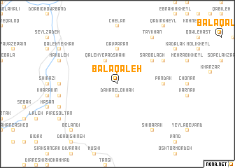 map of Bālā Qal‘eh