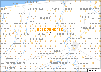 map of Bālā Rāh Kolā