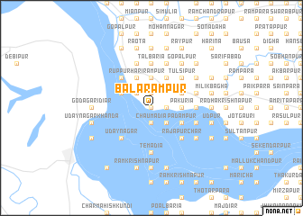 map of Balarāmpur