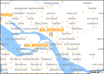 map of Balarāmpur