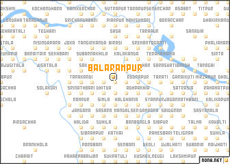 map of Balarāmpur