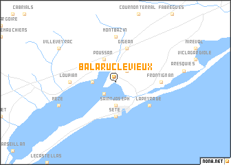 map of Balaruc-le-Vieux