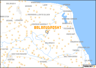 map of Bālā Rūdposht