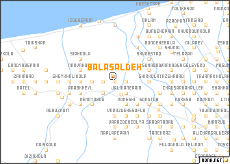 map of Bālā Sāldeh