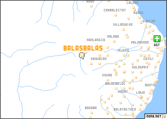 map of Balasbalas