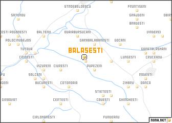 map of Bălăşeşti