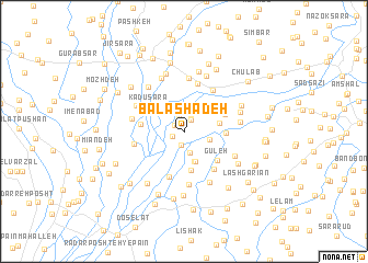 map of Bālā Shādeh