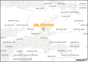 map of Balashikha