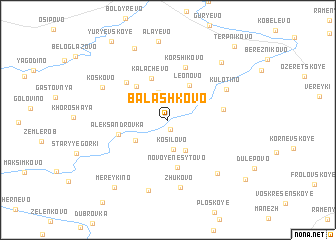 map of Balashkovo