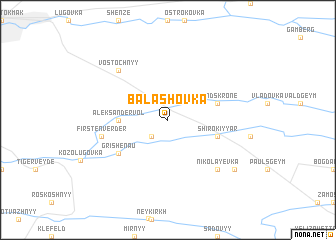 map of Balashovka