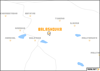 map of Balashovka