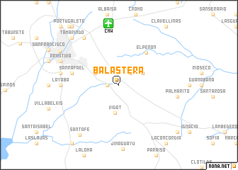 map of Balastera