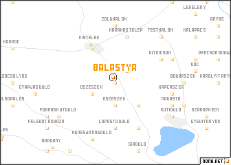 map of Balástya