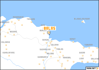 map of Balas