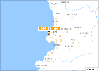 map of Balatacan