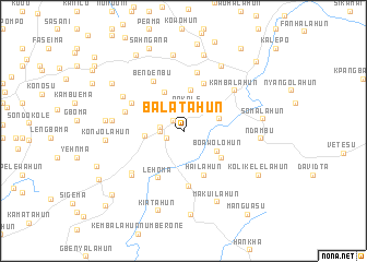 map of Balatahun