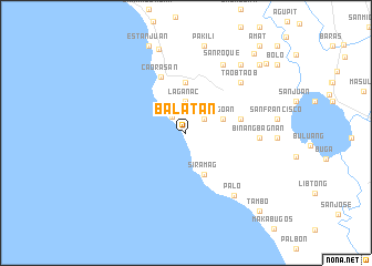 map of Balatan