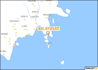 map of Balatasan