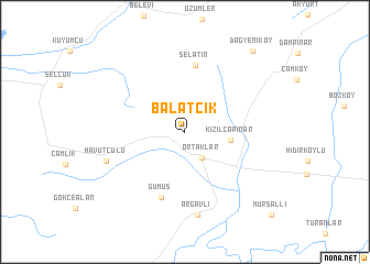 map of Balatcık