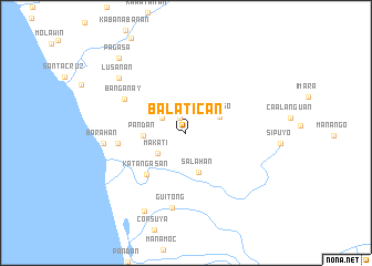 map of Balatican