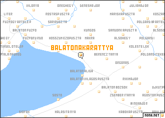 map of Balatonakarattya