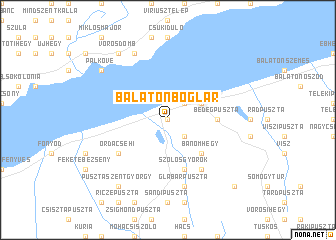 map of Balatonboglár