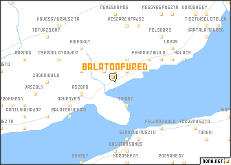 map of Balatonfüred