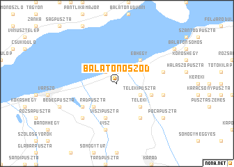 map of Balatonőszöd