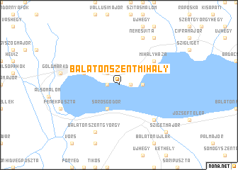 map of Balatonszentmihály