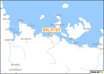 map of Balaton