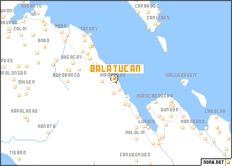 map of Balatucan