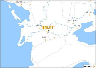 map of Balat