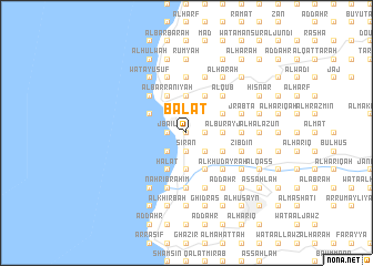 map of Balāţ