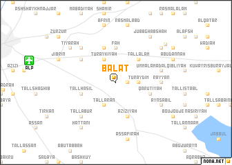 map of Balāţ