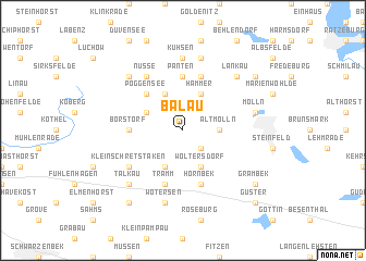 map of Bälau