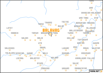 map of Balawag