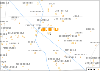 map of Bālawāla