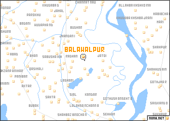 map of Balāwalpur