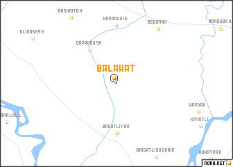 map of Balāwāt