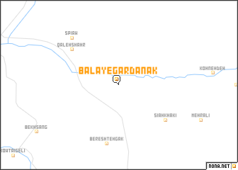 map of Bālā-ye Gardanak