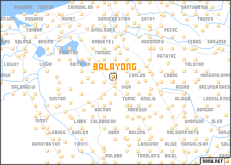 map of Balayong