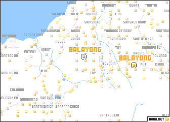 map of Balayong