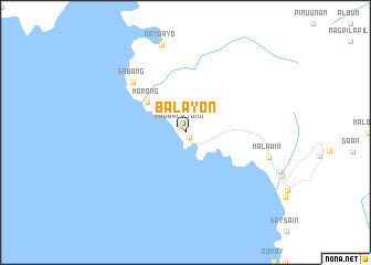 map of Balayon