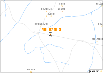 map of Balazola