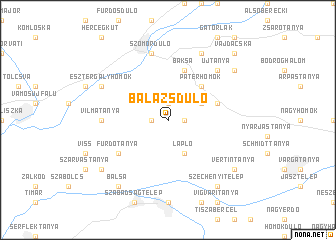 map of Balázsdůlő